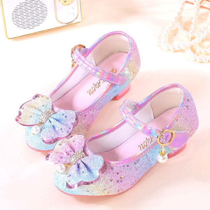 Mädchen Elegante Ballerina-Schuhe mit funkelnden Schleifen und Strass Echo Archiv