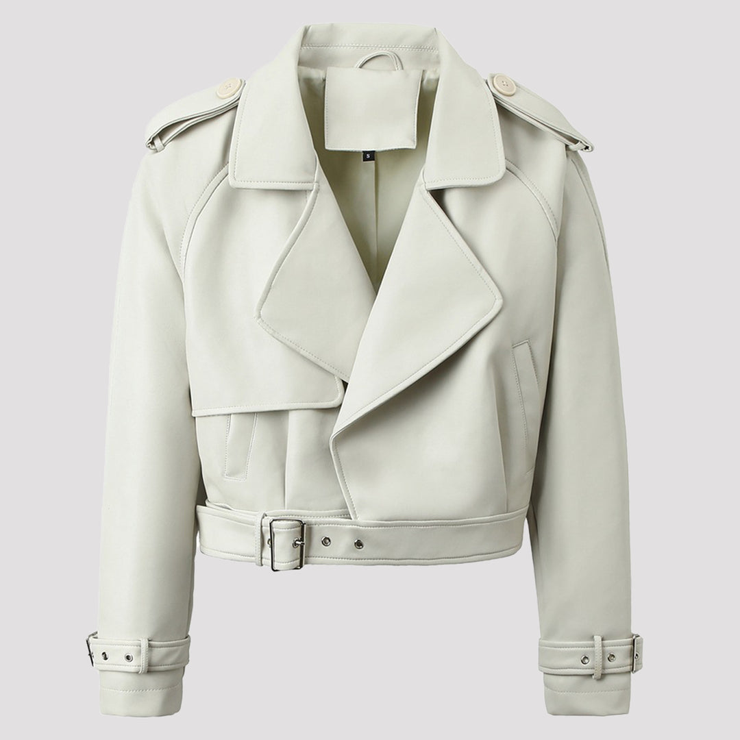 Damen Modische Bikerjacke mit asymmetrischem Reißverschluss Echo Archiv