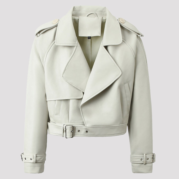 Damen Modische Bikerjacke mit asymmetrischem Reißverschluss Echo Archiv
