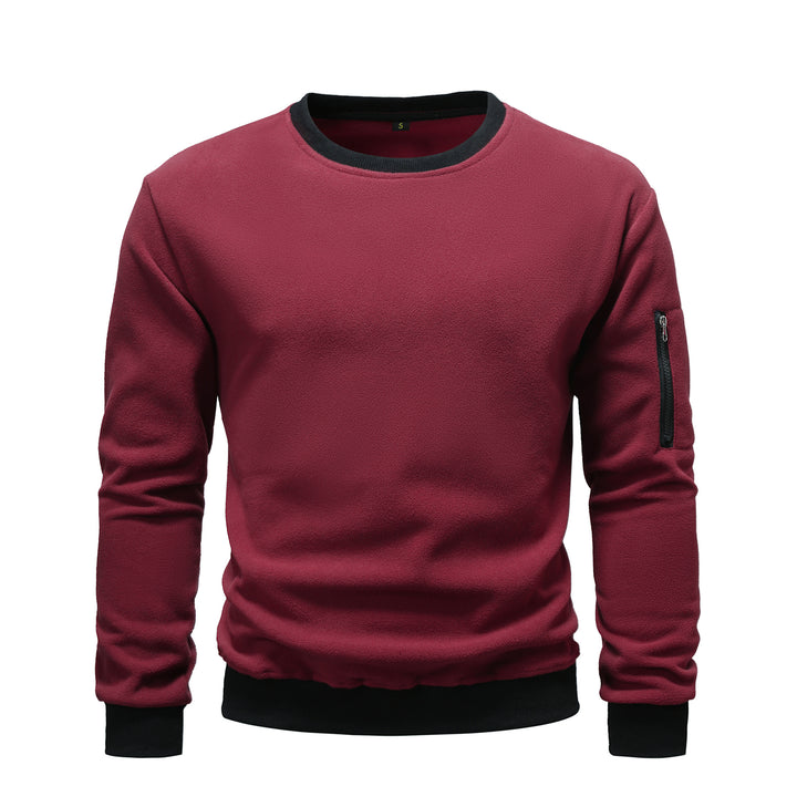 Herren Fleece Sweatshirt mit praktischer Seitentasche Echoarchiv