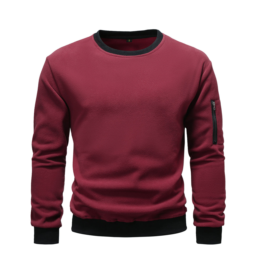 Herren Fleece Sweatshirt mit praktischer Brusttasche Echoarchiv