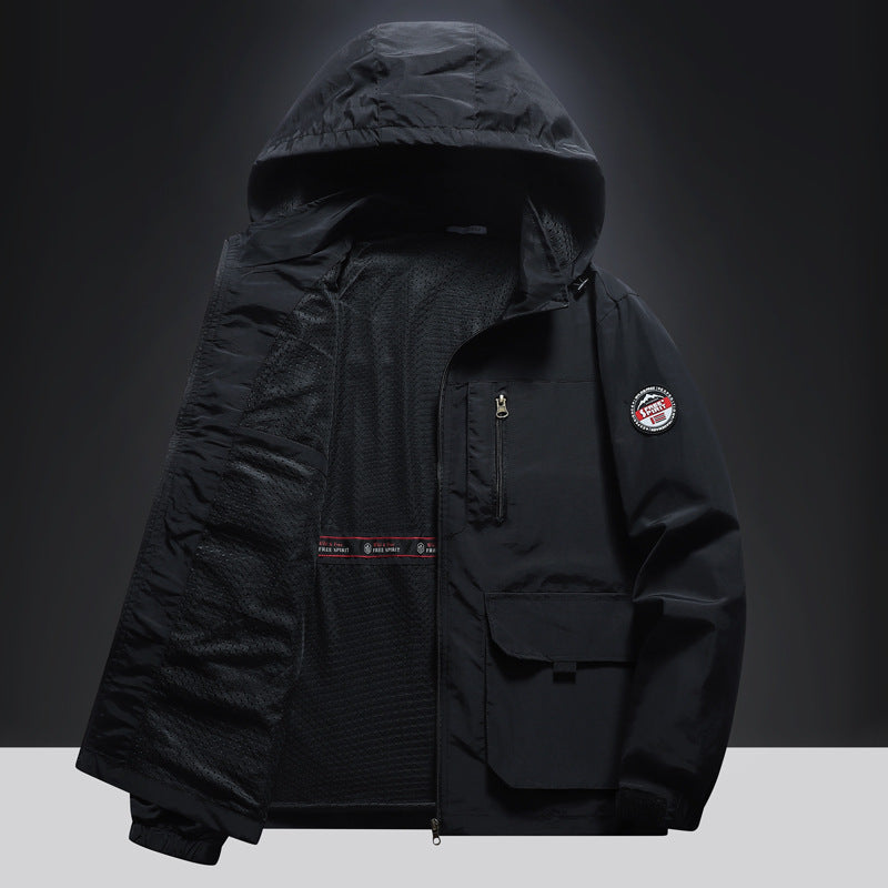 Herren Multifunktionale Übergangsjacke mit seitlichen Taschen Echo Archiv