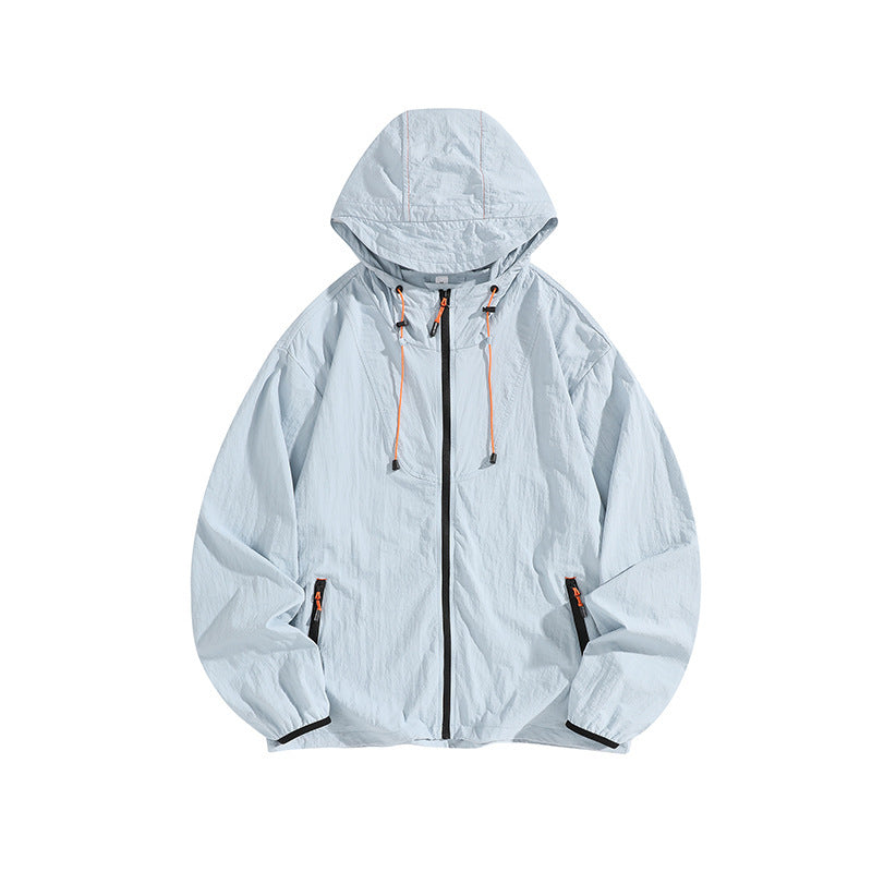 Herren Leichte Outdoorjacke mit Kapuze und praktischen Reißverschlusstaschen Echo Archiv
