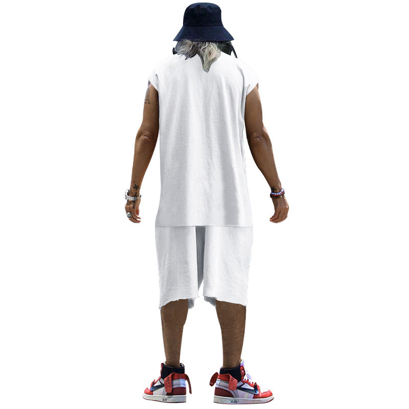 Herren lässiges Freizeit-Set aus hochwertigem Baumwollmix mit Oversize-Schnitt Echoarchiv