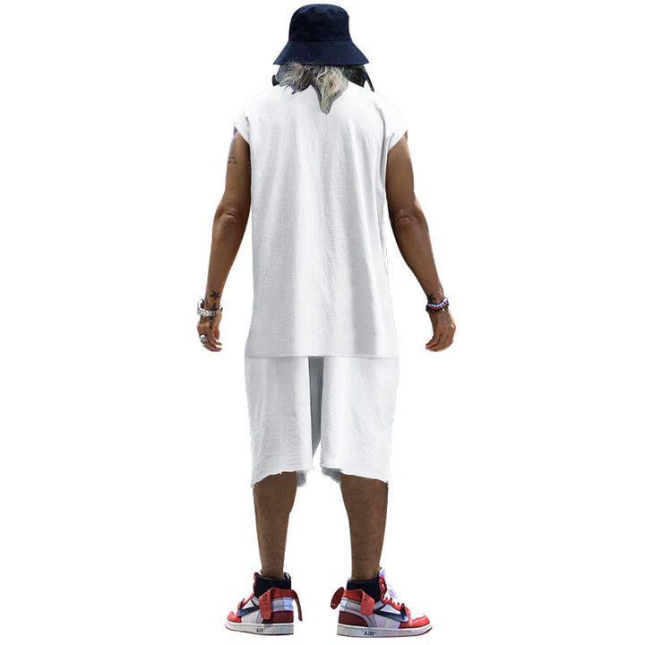 Herren lässiges Freizeit-Set aus hochwertigem Baumwollmix mit Oversize-Schnitt Echoarchiv