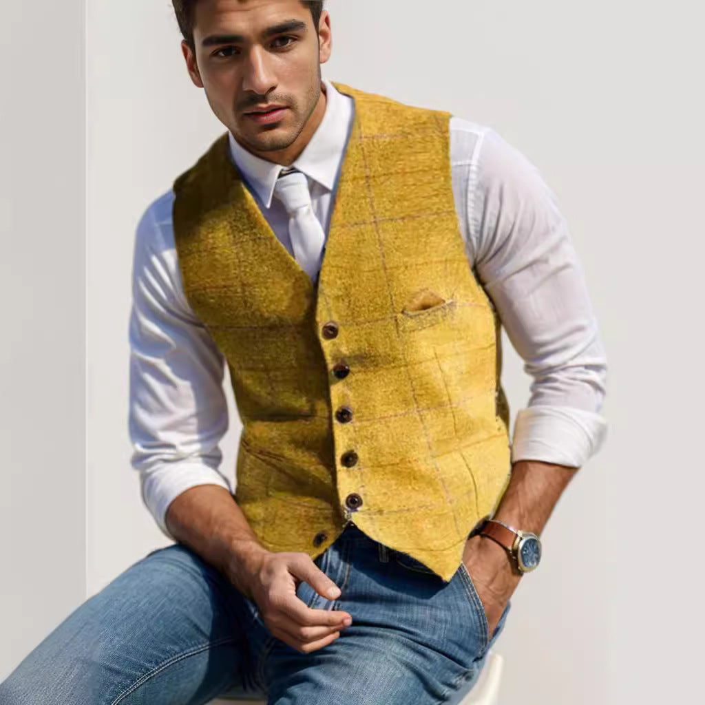 Herren stilvolle elegante Weste mit feinem Stoff Echoarchiv