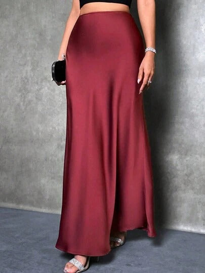 Damen Maxirock mit fließendem Schnitt und elegantem Fall Echo Archiv
