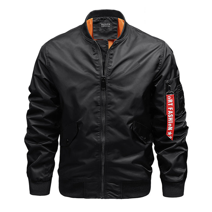 Herren Piloten-Bomberjacke mit Utility-Ärmelfach und windabweisender Außenlage Echo Archiv