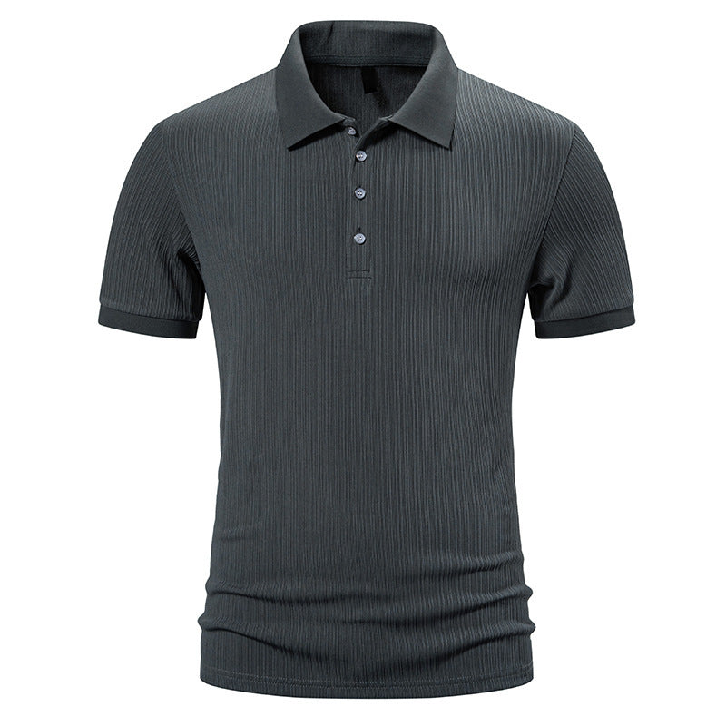 Herren hochwertiges Poloshirt mit moderner Struktur Echoarchiv