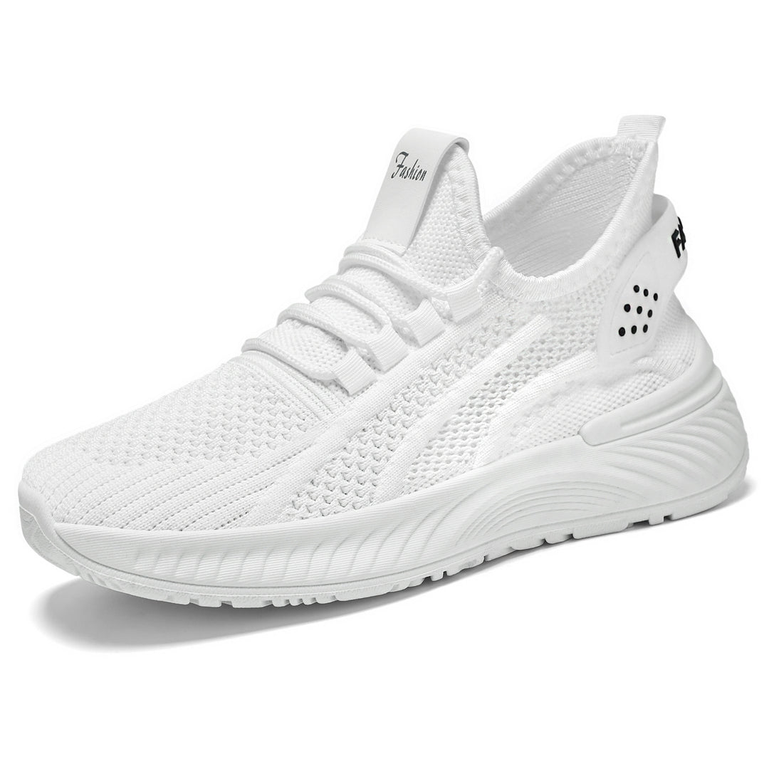 Damen nan atmungsaktiver Strick-Freizeitsneaker mit elastischem Schlupfkragen und gedämpfter Keilsohle Echo Archiv