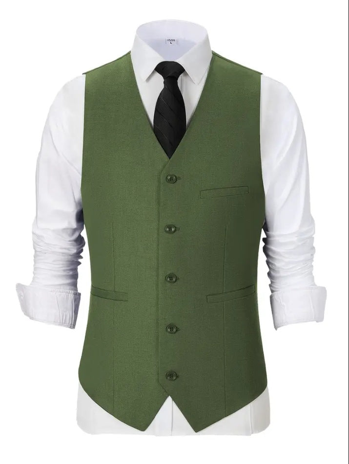 Herren elegante Anzugweste mit feiner Struktur und hochwertigem Material Echoarchiv