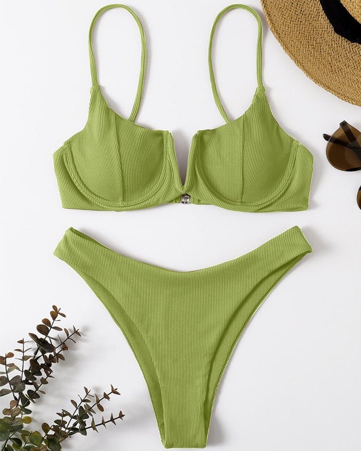 Damen Push-Up-Bikini mit elegantem Rippendesign Echo Archiv