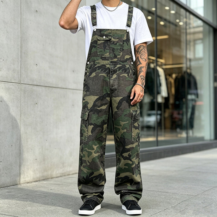 Herren Modische Camouflage Latzhose Echoarchiv