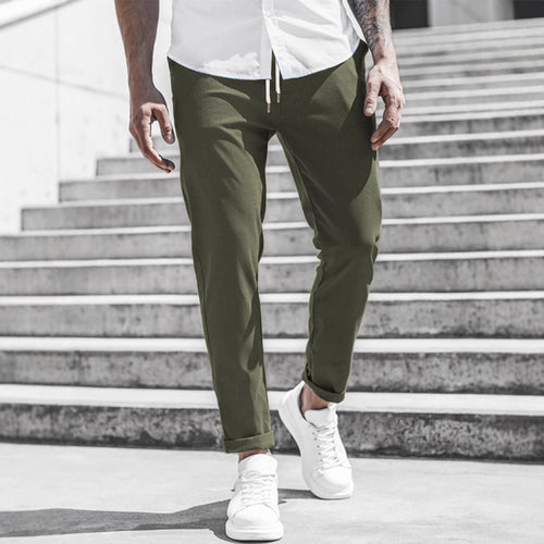 Herren Sportliche Chino-Hose mit flexiblem Bund und modernen Details Echoarchiv