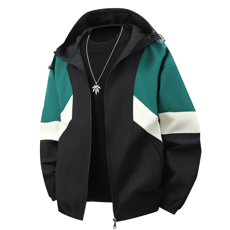 Herren Sportliche Übergangsjacke mit Farbblockdesign Echo Archiv