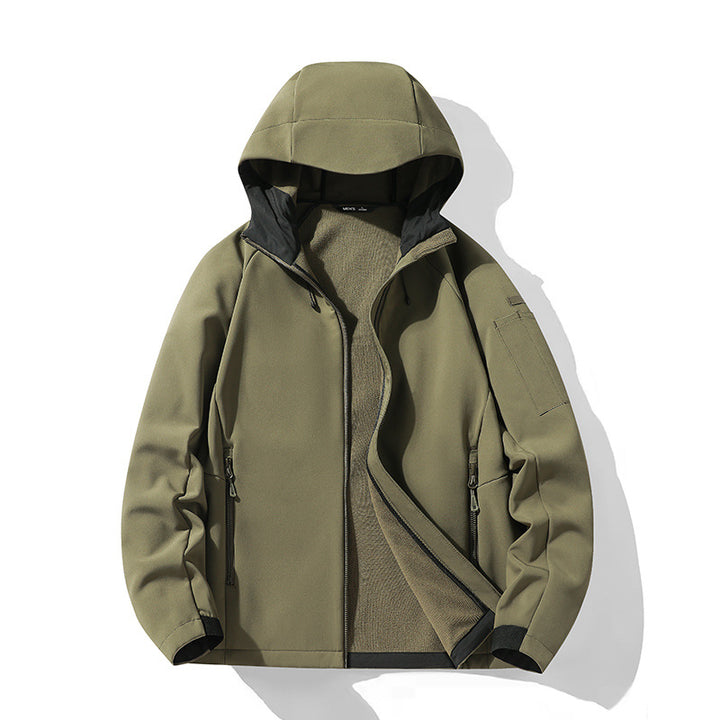 Damen Softshelljacke mit Kapuze und Fleece-Innenfutter, winddicht wasserabweisend Echo Archiv
