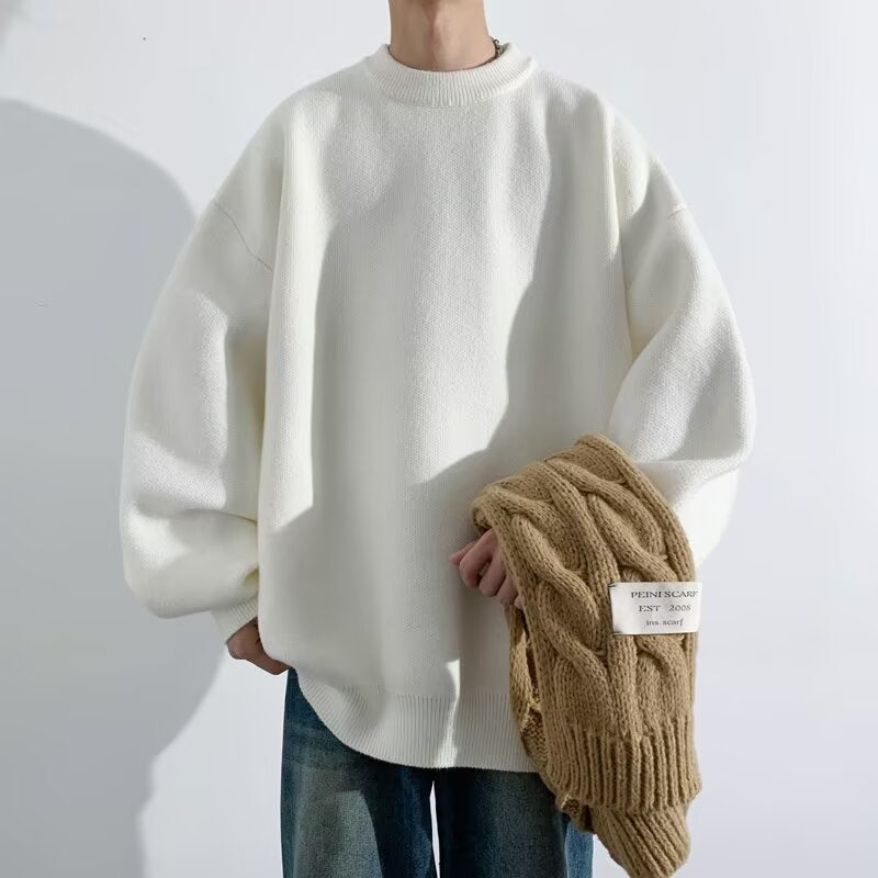 Damen Bequemer Oversize-Pullover Echoarchiv