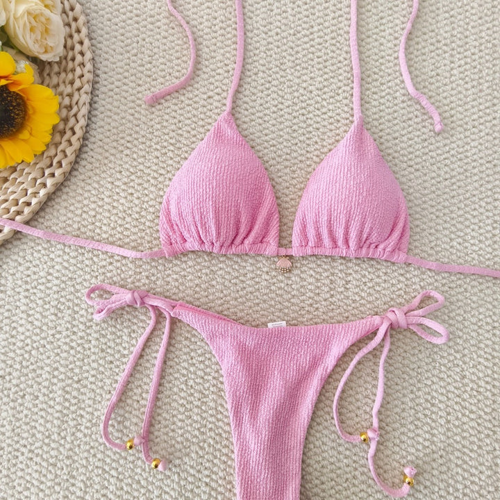 Damen Triangel-Bikini-Set mit raffinierten Schnürdetails Echo Archiv
