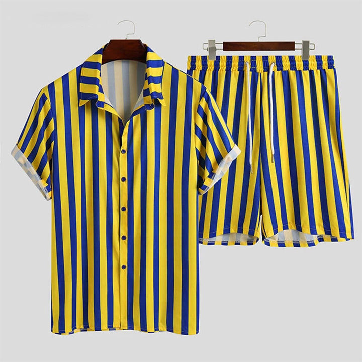 Damen lässiges Streifen-Matchingset Echoarchiv