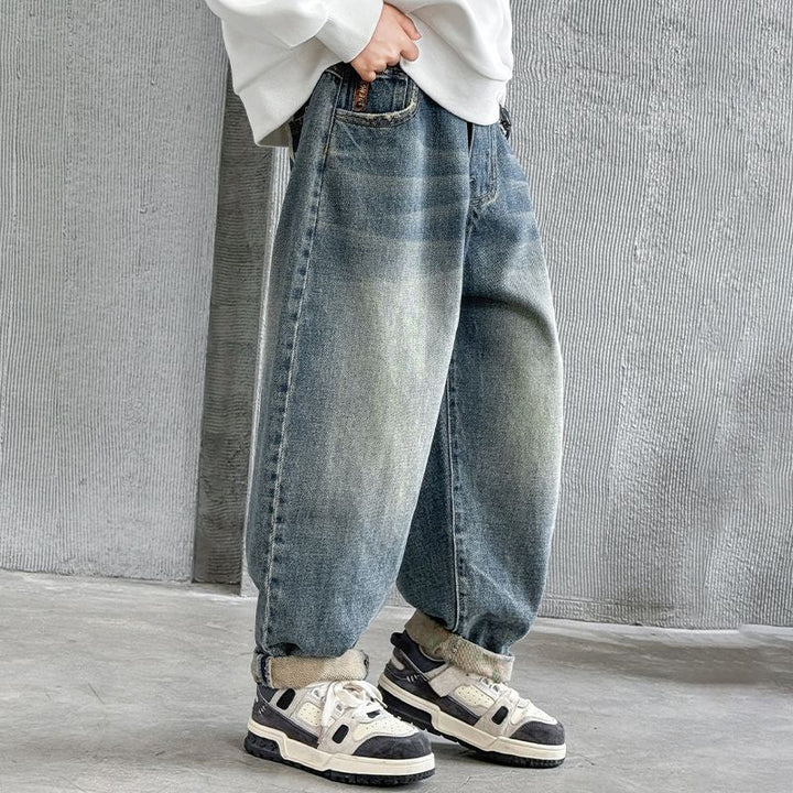 Herren lässige Weit geschnittene Jeans Echo Archiv