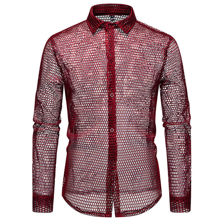 Herren Mesh-Hemd aus hochwertigem Material mit innovativem Design Echoarchiv