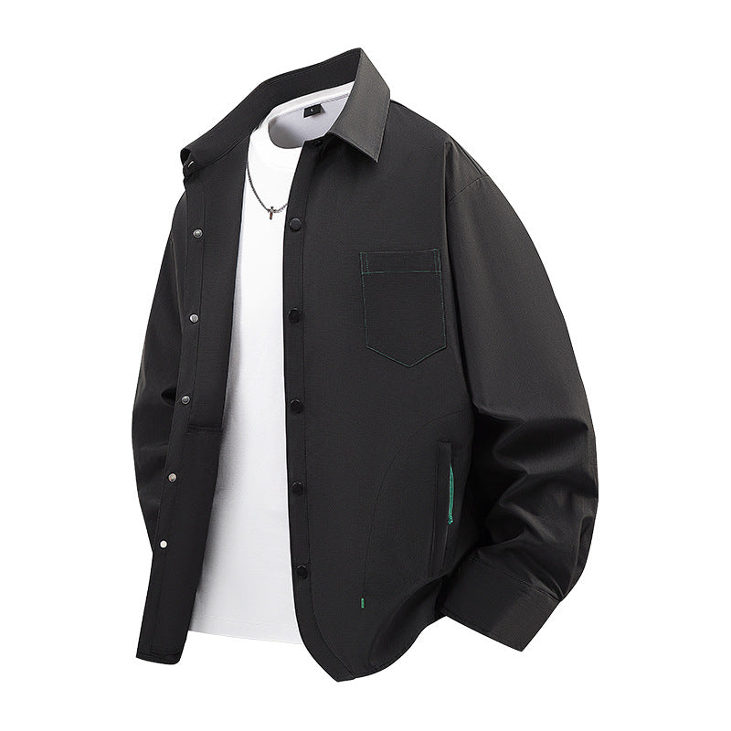 Herren Modische und lässige Overshirt Jacke Echo Archiv