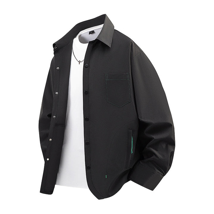 Herren Modische und lässige Overshirt Jacke Echo Archiv
