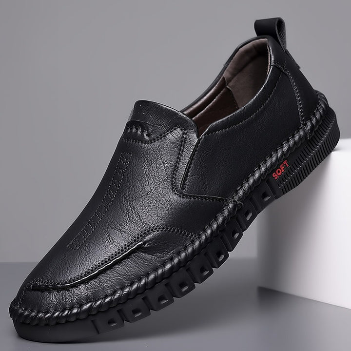 Herren Bequeme Slipper aus Leder Echoarchiv