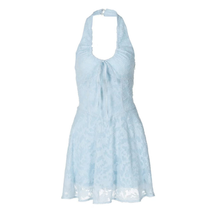 Damen Verspielt romantisches Boho-Kleid mit Spitze und halbem Hals Echo Archiv
