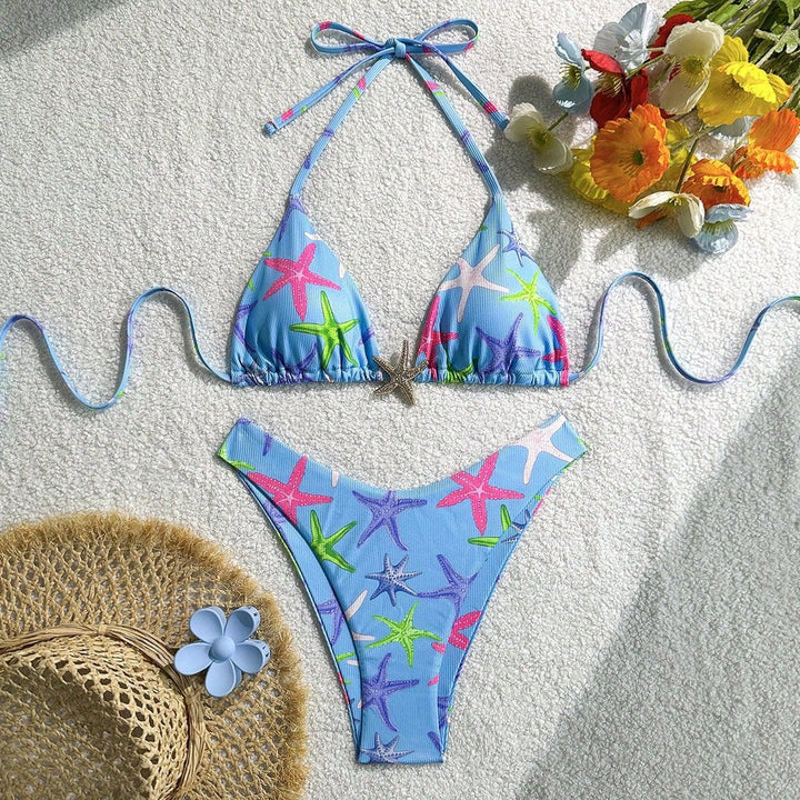 Damen gepolstertes Bikinioberteil mit verstellbaren Trägern Echo Archiv