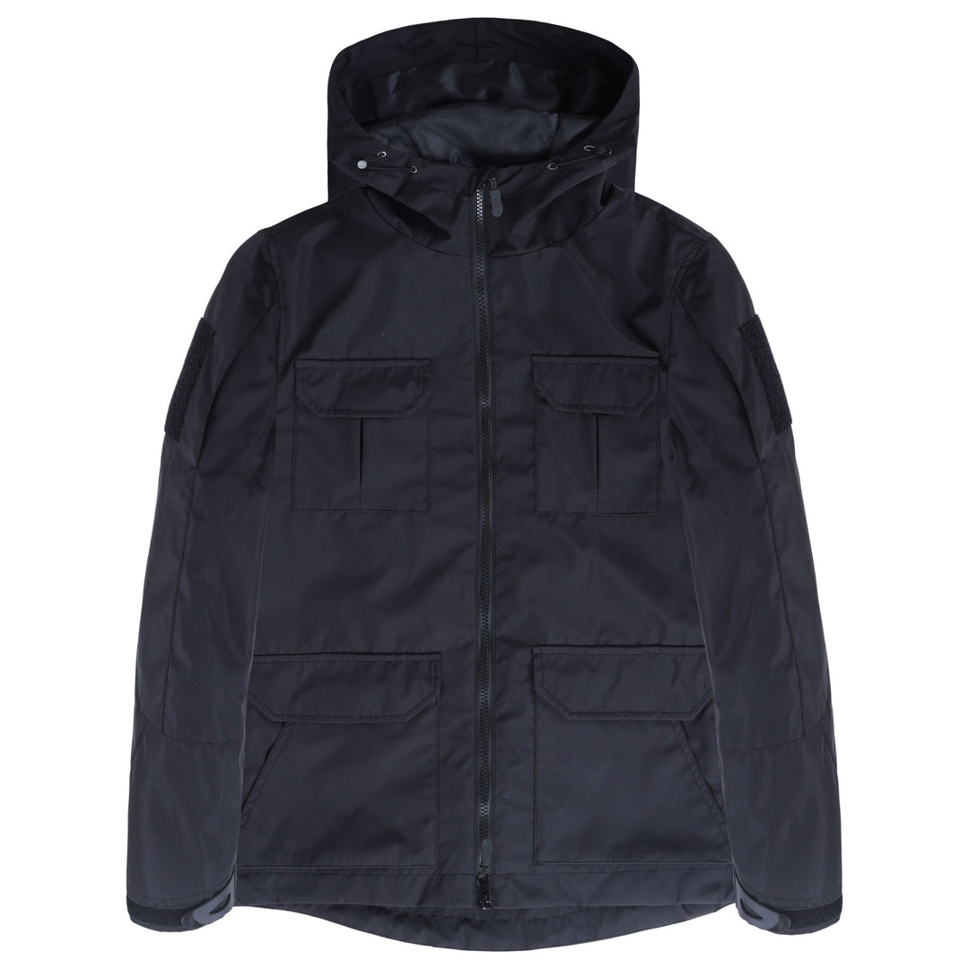 Men's technical hooded field jacket with multi-flap utility pockets – Cavarno