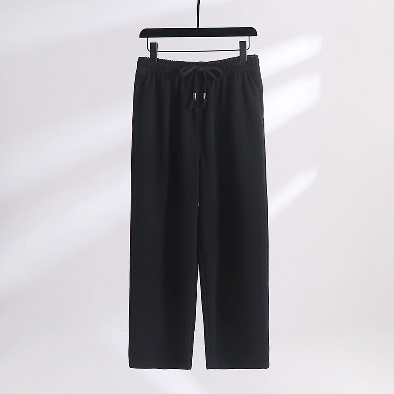 Unisex Gefütterte Fleece-Jogginghose mit elastischem Bund Kordelzug und schmalem Knöchelbündchen Echoarchiv