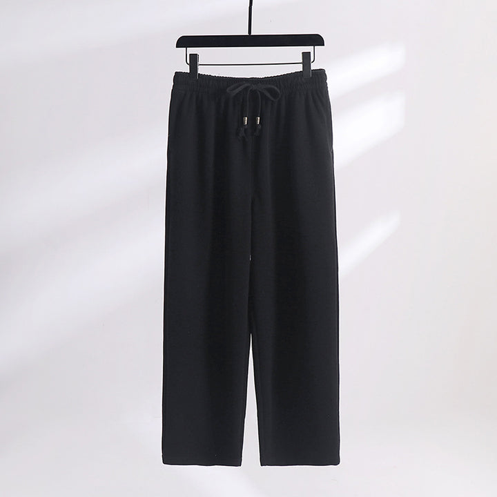 Unisex Gefütterte Fleece-Jogginghose mit elastischem Bund Kordelzug und schmalem Knöchelbündchen Echoarchiv