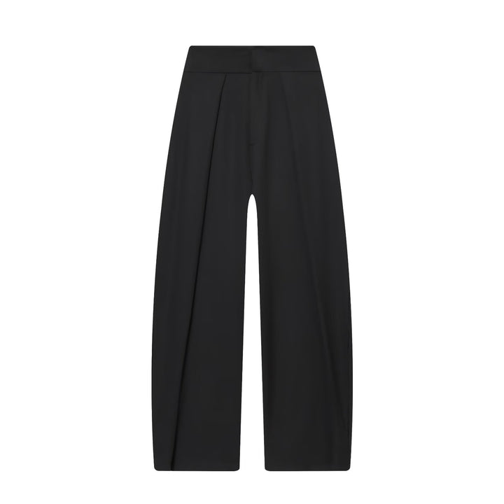Damen Weite Highwaist-Hose mit Frontfalten und fließender Palazzo-Silhouette Echo Archiv