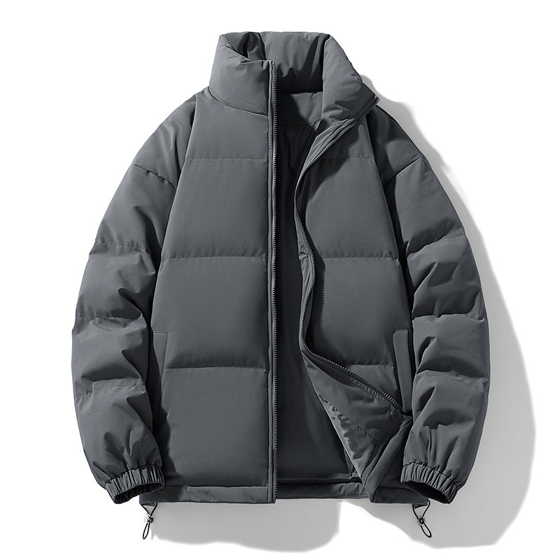 Herren Gepolsterte Pufferjacke mit hohem Stehkragen, winddichter Außenlage und verstellbarem Kordelzugsaum Echo Archiv