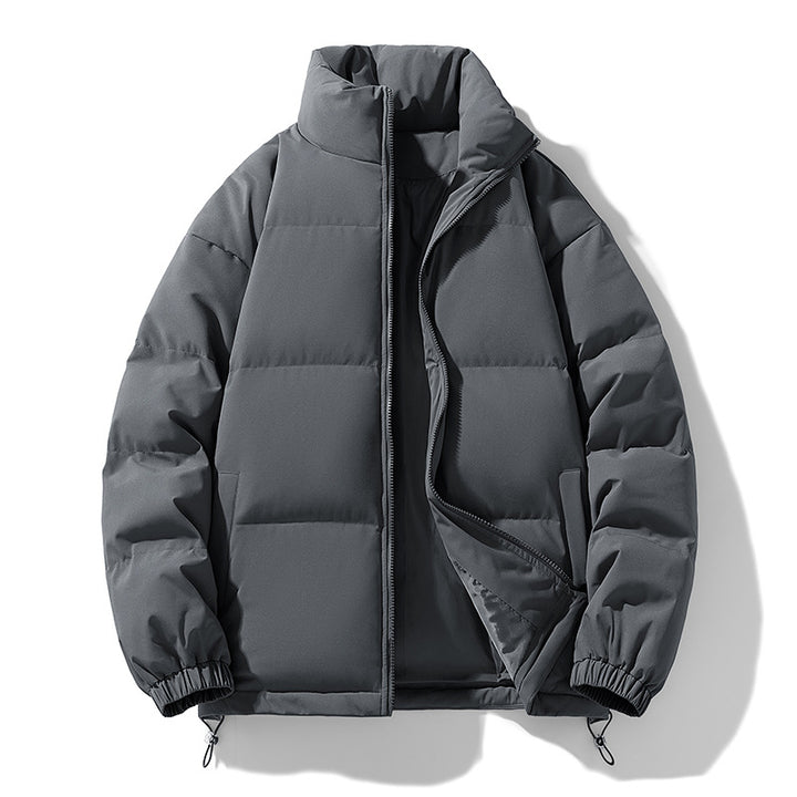 Herren Gepolsterte Pufferjacke mit hohem Stehkragen, winddichter Außenlage und verstellbarem Kordelzugsaum Echo Archiv