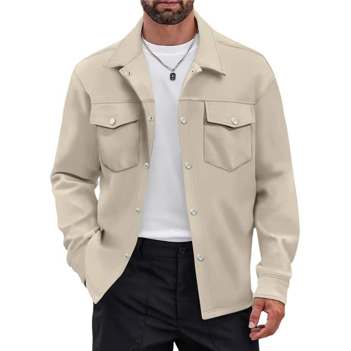 Herren vielseitige Freizeitjacke mit modernen Taschen und Knopfdetails Echoarchiv