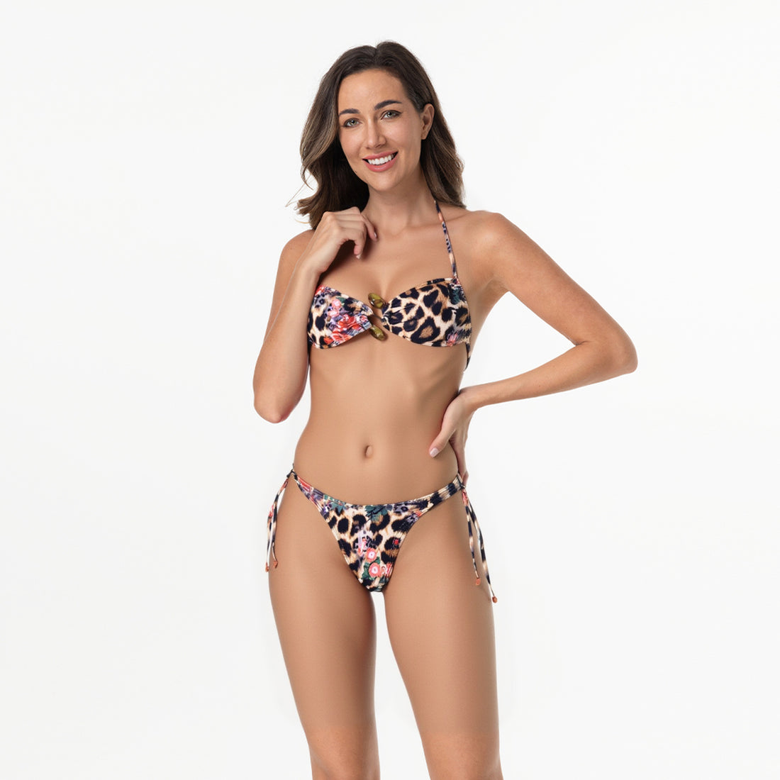 Damen Bikiniset mit verspieltem Blumen- und Tiermuster – Maréssa