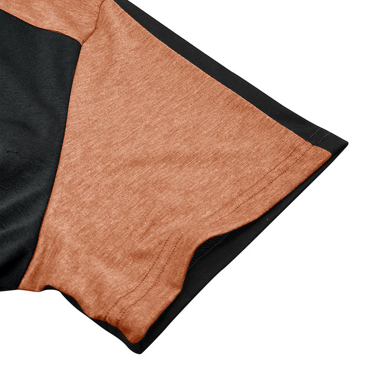 Herren sportliches Kurzarm-Hemd mit modernem Kragen und strukturiertem Design Echoarchiv