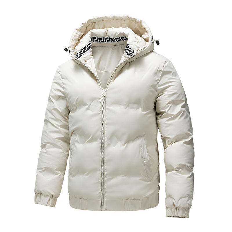 Herren Wattierte Wintersteppjacke mit Kapuze und winddichter Thermoisolierung Echo Archiv