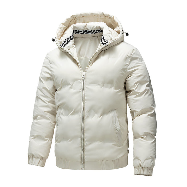 Herren Wattierte Wintersteppjacke mit Kapuze und winddichter Thermoisolierung Echo Archiv