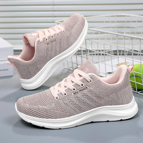 Damen nan gestrickter Schnür-Sneaker mit 3D-Strickobermaterial, verstärkter Zehenkappe und reaktiver EVA-Dämpfung Echo Archiv