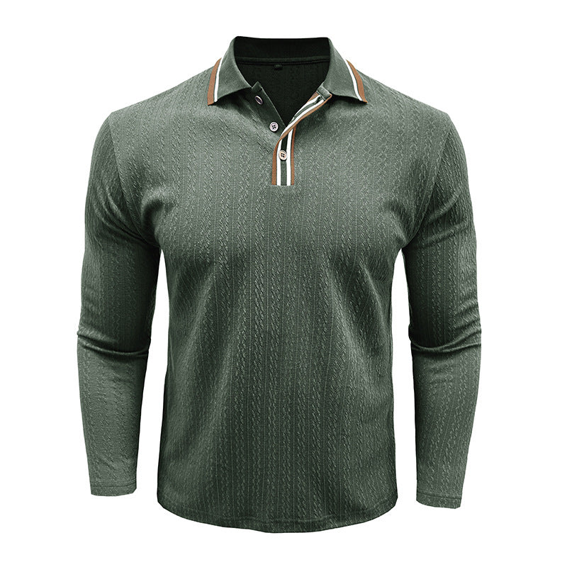 Herren Polo-Shirt mit strukturiertem Design und modischem Kragen Echoarchiv
