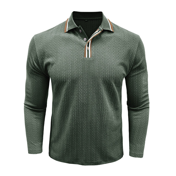 Herren Polo-Shirt mit strukturiertem Design und modischem Kragen Echoarchiv