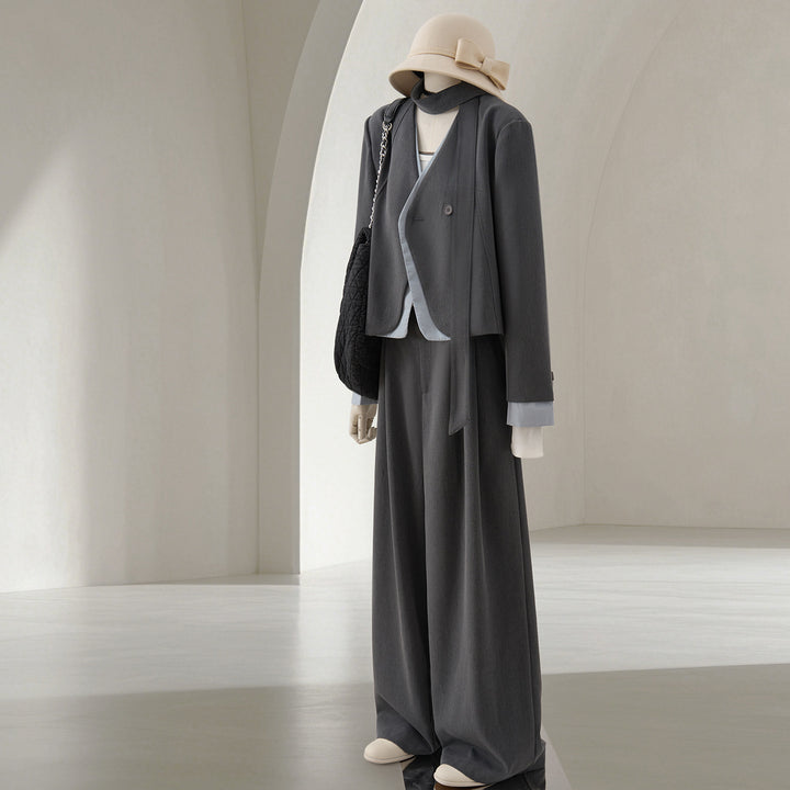 Damen Elegantes und modisches Zweiteiliges Anzugset Echoarchiv