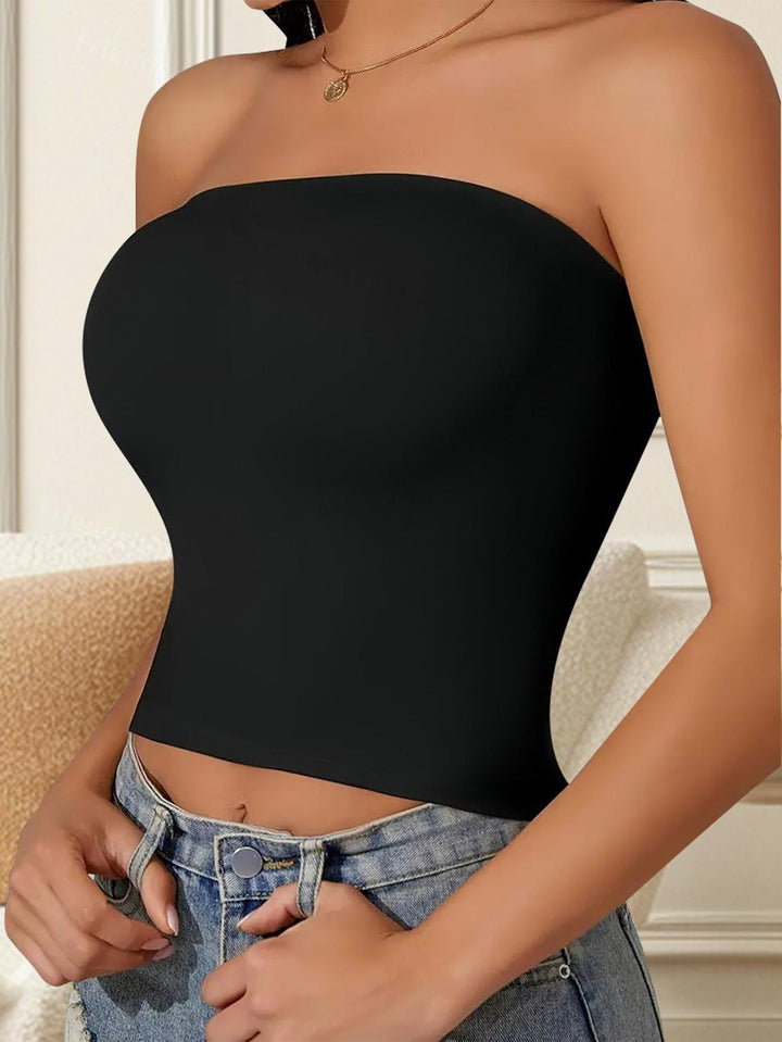 Damen Bandeau-Oberteil mit dekorativem Ketten-Design und elastischer Passform Echo Archiv