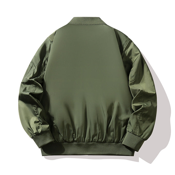 Herren Technische Bomberjacke im Flight‑Stil mit kontrastierendem Innenfutter Echo Archiv