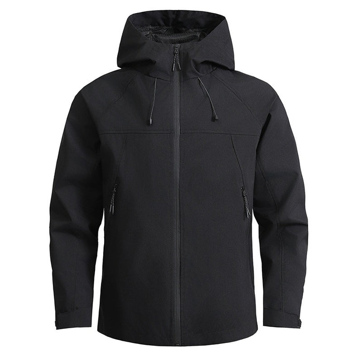 Herren Atmungsaktive Softshelljacke mit Zwei-Wege-Reißverschluss, verstellbarer Kapuze und wasserabweisender Oberfläche Echoarchiv