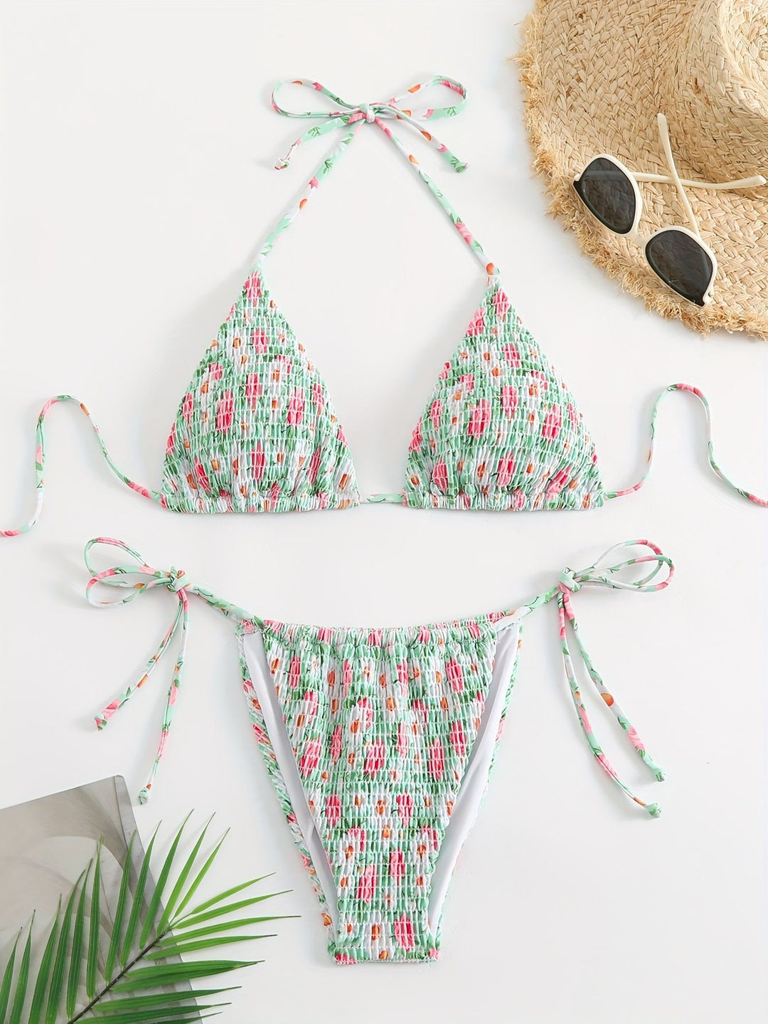 Damen Triangel-Bikini-Set mit floralem Design Echo Archiv