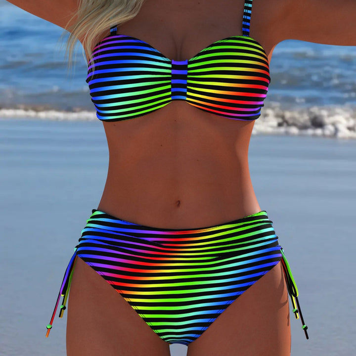 Damen Bikini-Set mit vielseitigem Rippendesign und komfortabler Höckerform Echo Archiv